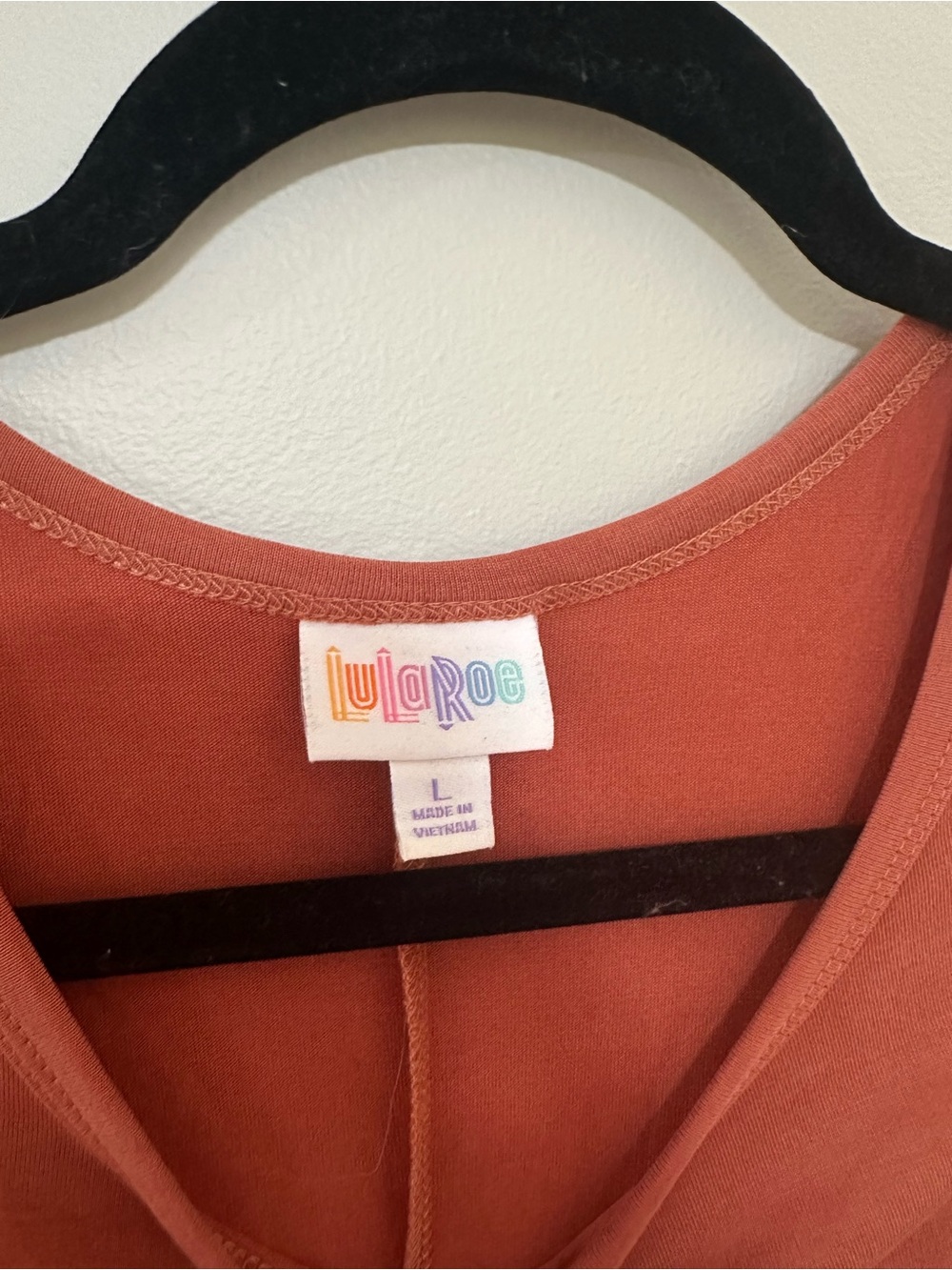 Rust Orange T-Shirt Dress with Pocket - Women - Picture 3 of 5
